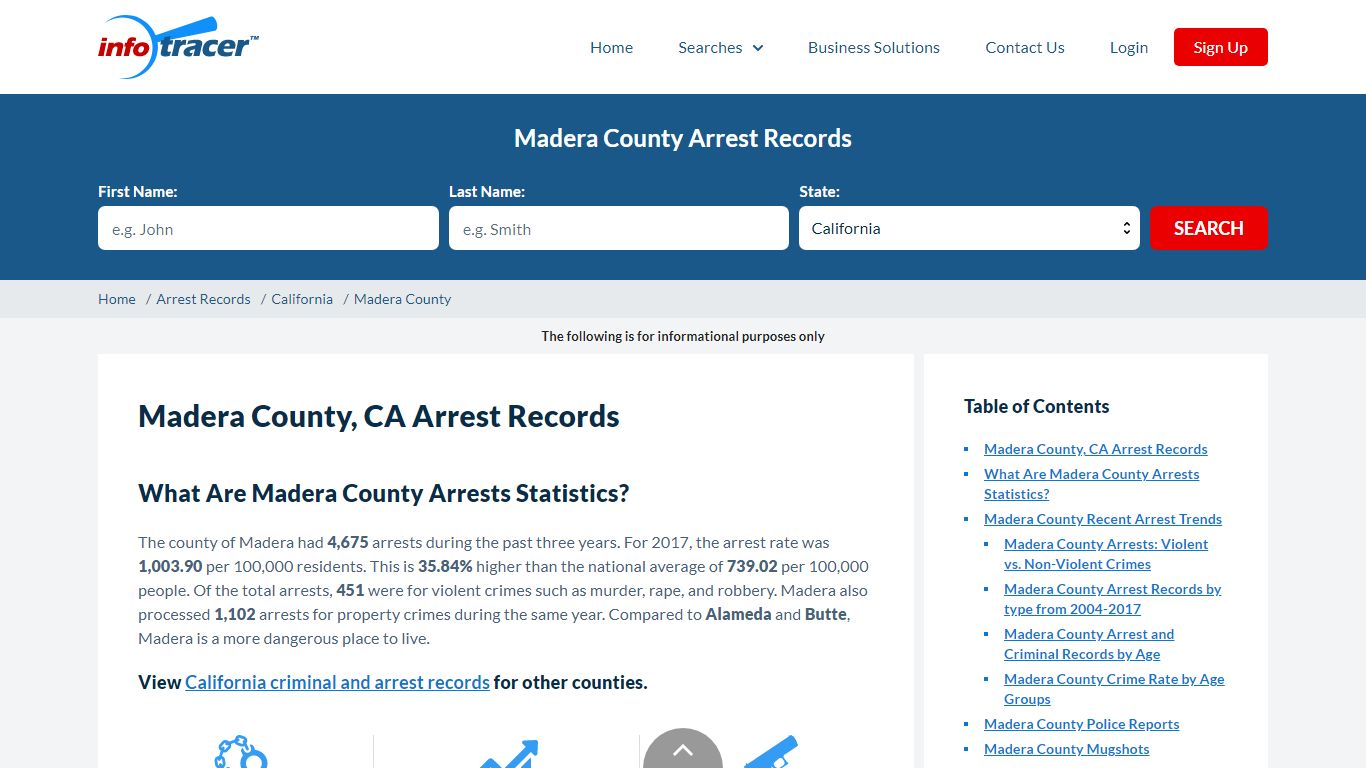 Madera County, CA Jail, Inmate Search & Arrests - InfoTracer